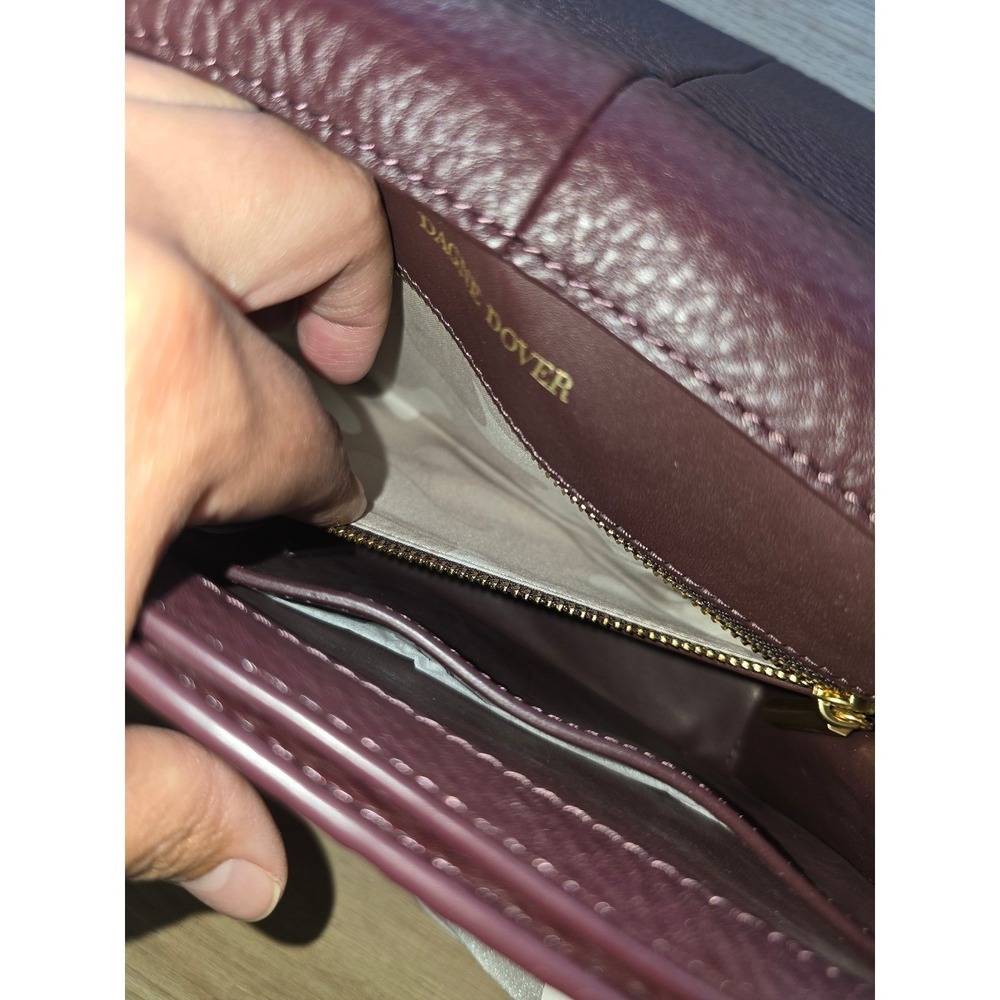 NWOT Dagne Dover Women Crossbody Bag Oxblood Leather Andra Organize quiet luxury - Picture 7 of 16